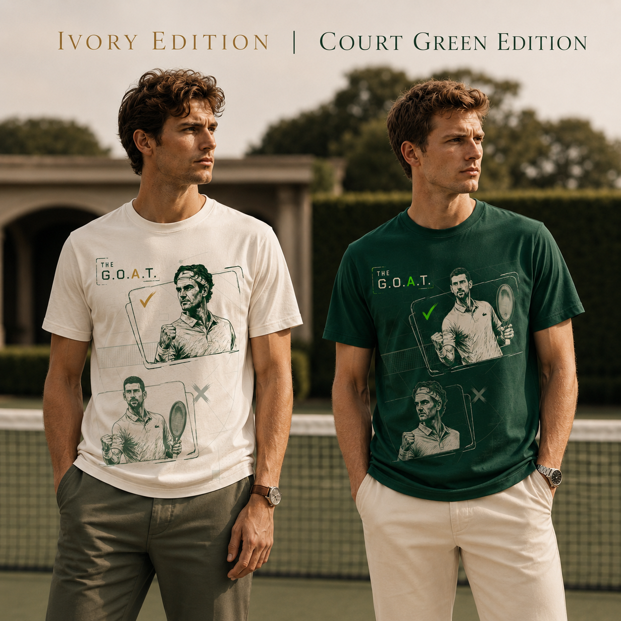 Men’s Wimbledon T-shirt design mockup